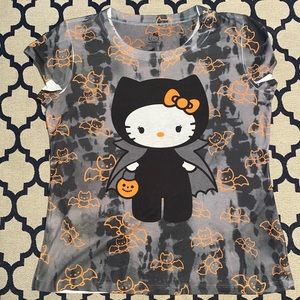 Hello Kitty Halloween t-shirt tie-dye